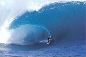 Malik Joyeaux. Teahupoo, Tube of the Year 2003/04 photo Sean Davey/Billabongxxl.com