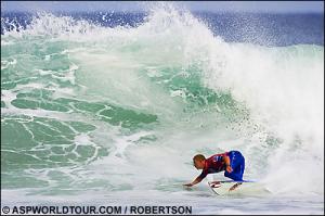 Mick Fanning holte 9 Punkte auf dieser Welle