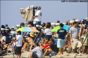 Crowds in Trestles