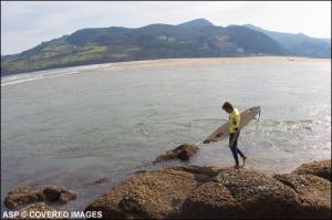 Yuri Sodre (Bra) auf dem Weg ins Wasser