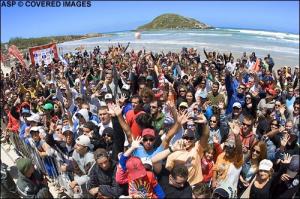 Begeisterte brasilianische Meute