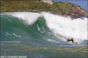 Mick Fanning (Aus) rutscht auf den zweiten Rang der WCT