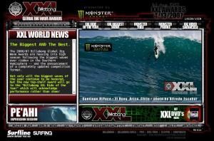 Billabong XXL Global Big Wave Awards Websteite