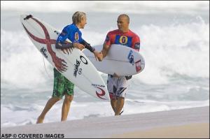 Owen Wright (Haw), Kelly Slater(USA)