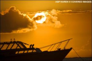 Sonnenuntergang auf Tahiti - so lsst es sich leben