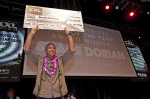 Shane Dorian (Kona, Hawaii) won the Pacifico Tube and Ride of the Year titles.